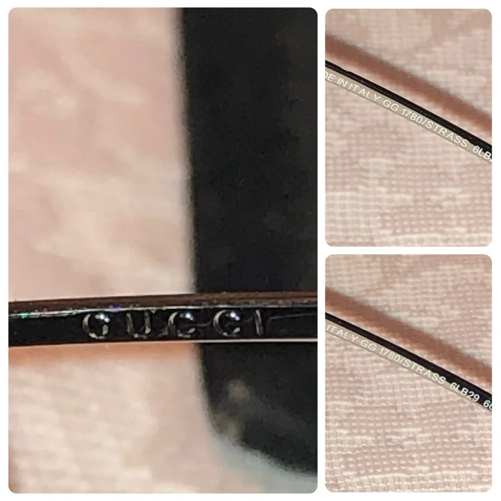 Genuine Gucci Faded Black Sunglasses Made in Italy - Picture 8 of 8